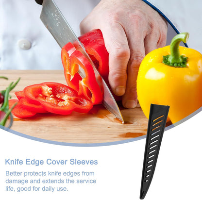 Knife Cover Sleeves Blade Edge Guards for 6" Boning Knife Protector Universal Blade Sheath for Kitchen, Black