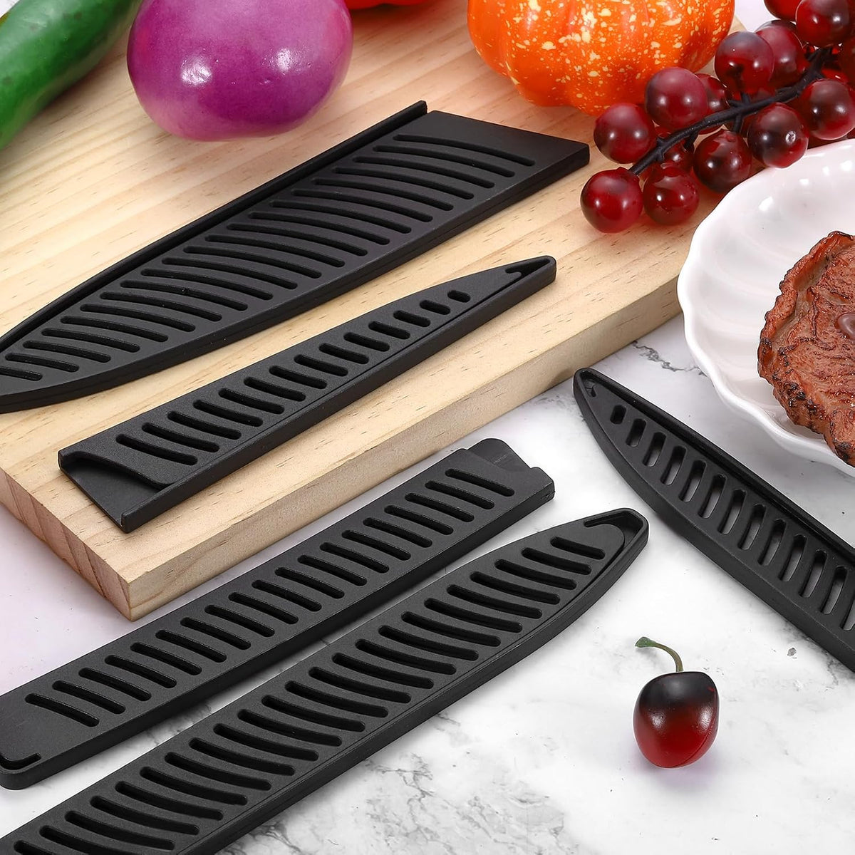 Knife Cover Sleeves Blade Edge Guards for 6" Boning Knife Protector Universal Blade Sheath for Kitchen, Black