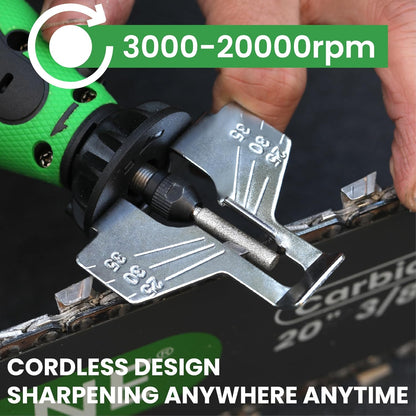 Diamond Chainsaw Sharpening Bits - 5/32''(4.0mm) Carbide Chain Grinding Stones 10PCS, Optimized for Carbide & Standard Chains, Electric Grinder Replacement