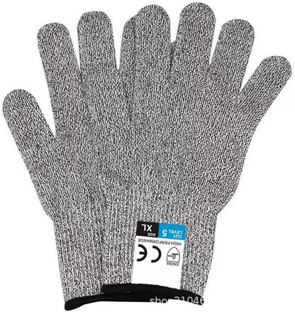 4 Pairs Cut Resistant Gloves A9 & L5 Protection fit Family Partner, S+L Sizes for 门women, Cut Proof Work Gloves for Kitchen, Gardening, Industrial Heavy Duty Work, Constration, Chainsaw Work
