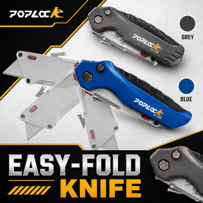 Big Hook Razor Blades for Utility Knife, 20 Pack SK2 Hook Utility Knife Blades, Replacement Refills for Cable Jacket, Roofing, Carpet & Flooring, Two-Notch Standard