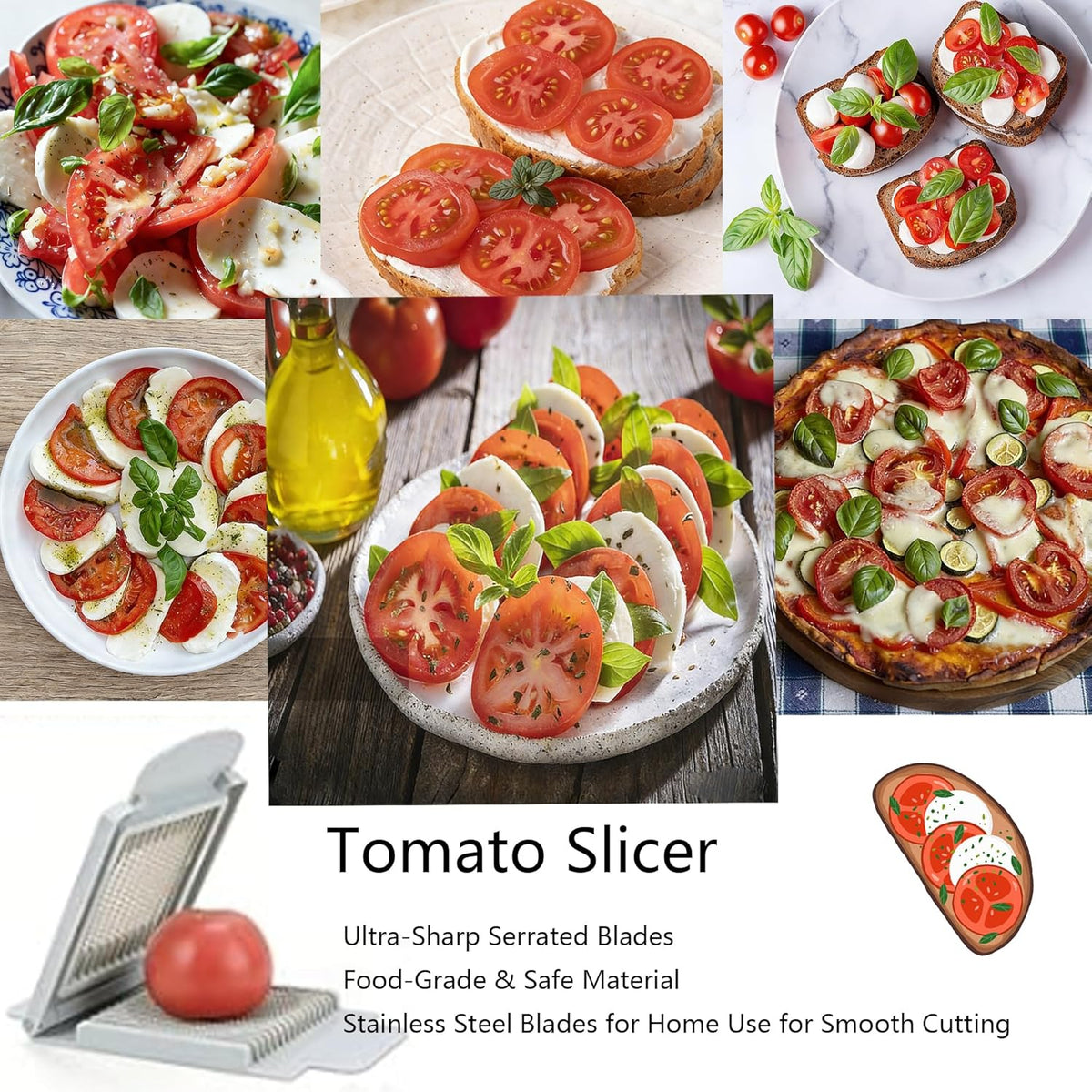 Tomato Slicer, Tomato Cutter Vegetable Slicer