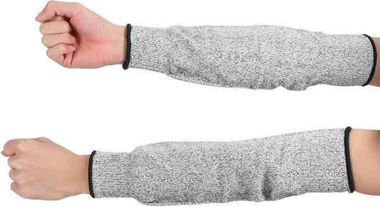 Cut Resistant Sleeves Cut Resistant Gloves Cut Protection 13.8 Inch Forearm Protection Level 5 Tear Resistant Sleeves UV Protection With Thumb Holes Helps Prevent Scratches And Skin Irritations 1 Pair