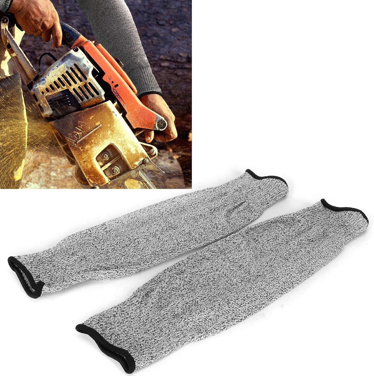 Cut Resistant Sleeves Cut Resistant Gloves Cut Protection 13.8 Inch Forearm Protection Level 5 Tear Resistant Sleeves UV Protection With Thumb Holes Helps Prevent Scratches And Skin Irritations 1 Pair