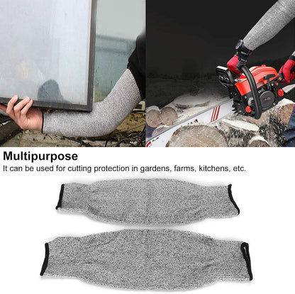 Cut Resistant Sleeves Cut Resistant Gloves Cut Protection 13.8 Inch Forearm Protection Level 5 Tear Resistant Sleeves UV Protection With Thumb Holes Helps Prevent Scratches And Skin Irritations 1 Pair