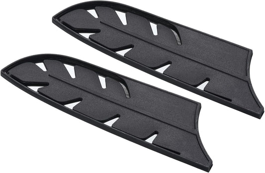 Plastic Safety Knife Cover Sleeves for 7" Santoku Knife, 2 Pack Knives Edge Guard Blade Protector Universal Knife Sheath for Kitchen, Black