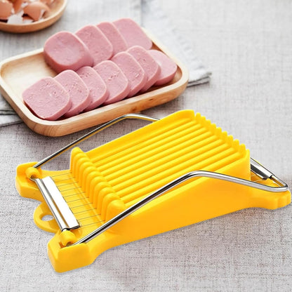 Multipurpose Luncheon Meat Slicer Egg Slicer Cuts 10 Slices for Eggs, Hams, Avocados, Bananas, Onions, Soft Food and Fruits(2PCS)