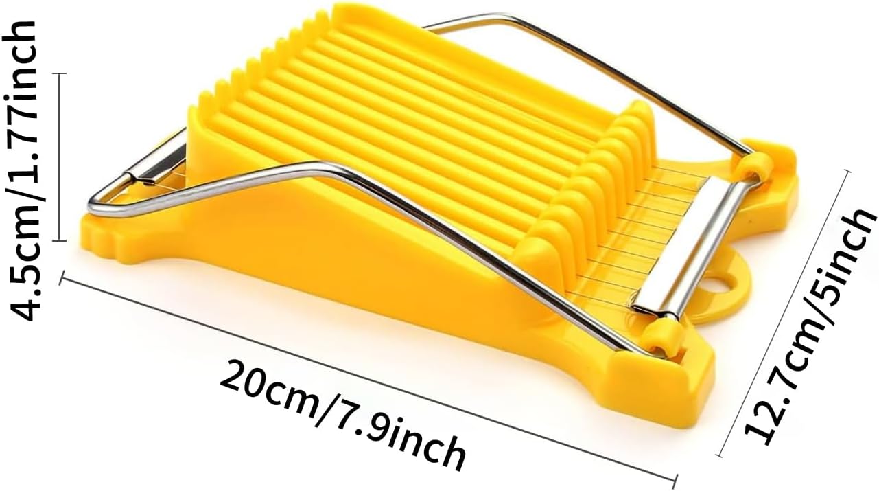 Multipurpose Luncheon Meat Slicer Egg Slicer Cuts 10 Slices for Eggs, Hams, Avocados, Bananas, Onions, Soft Food and Fruits(2PCS)