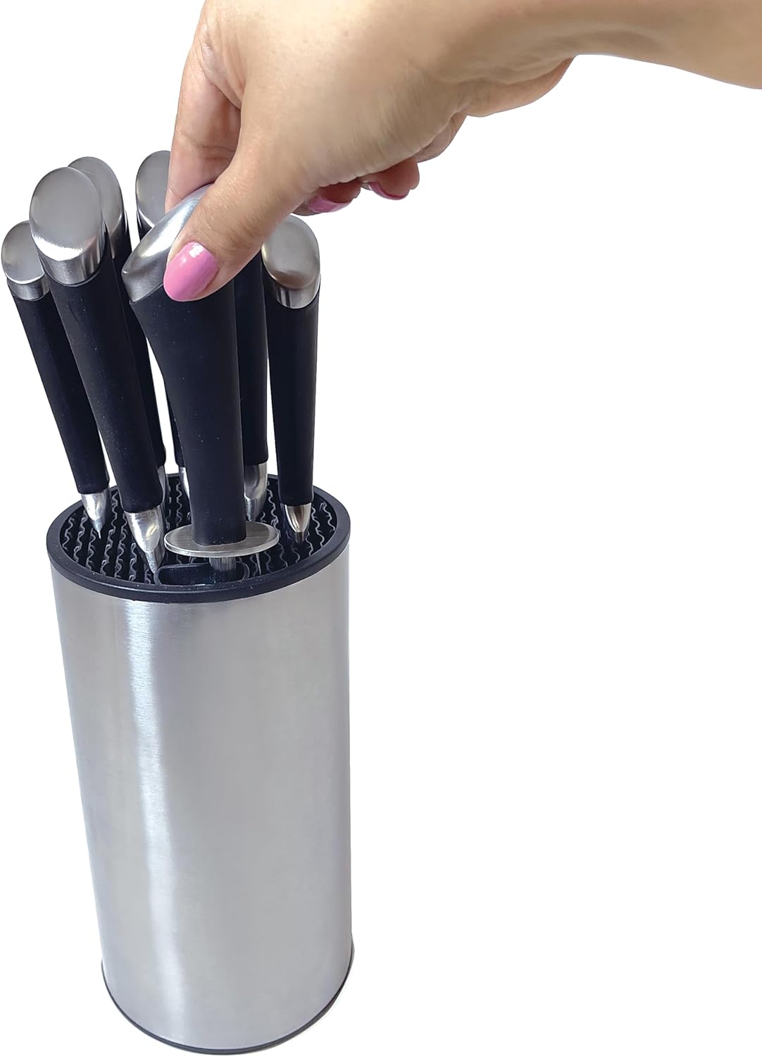 Stainless Steel Cylinder Knife Holder