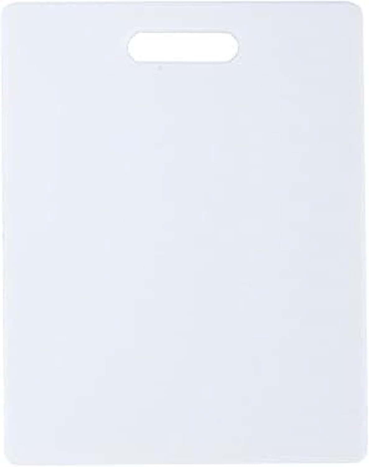 Reversible Plastic Cutting Board, 8x10 Inch, White, Dishwasher Safe, Non-Porous and Durable for Chopping, Slicing, Prep, Easy to Store