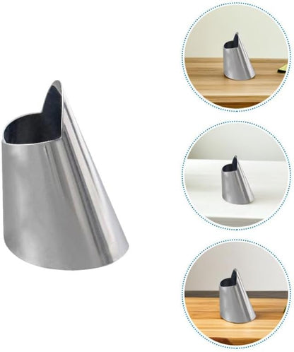 8Pcs Stainless Steel Finger Guards Chef Finger Guard for Cutting Vegetables Meat Broad Beans Pine Nuts and Pistachios Hand Protector for Safe Food Prep 1.57X0.98X0.98In