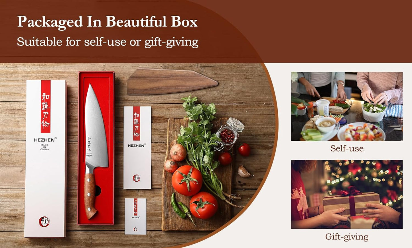 Multipurpose Asian Chef Knife - 7.4 inch Nakiri Knife -Din 1.4116 Steel-Razor Sharp & Full Tang Kitchen Knife, for Chopping, Dicing & Slicing with Ergonomic Handle