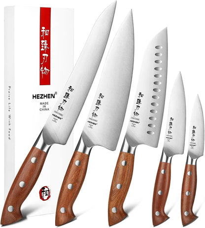 Multipurpose Asian Chef Knife - 7.4 inch Nakiri Knife -Din 1.4116 Steel-Razor Sharp & Full Tang Kitchen Knife, for Chopping, Dicing & Slicing with Ergonomic Handle