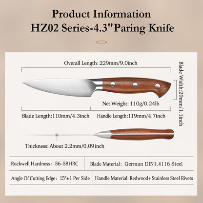 Multipurpose Asian Chef Knife - 7.4 inch Nakiri Knife -Din 1.4116 Steel-Razor Sharp & Full Tang Kitchen Knife, for Chopping, Dicing & Slicing with Ergonomic Handle