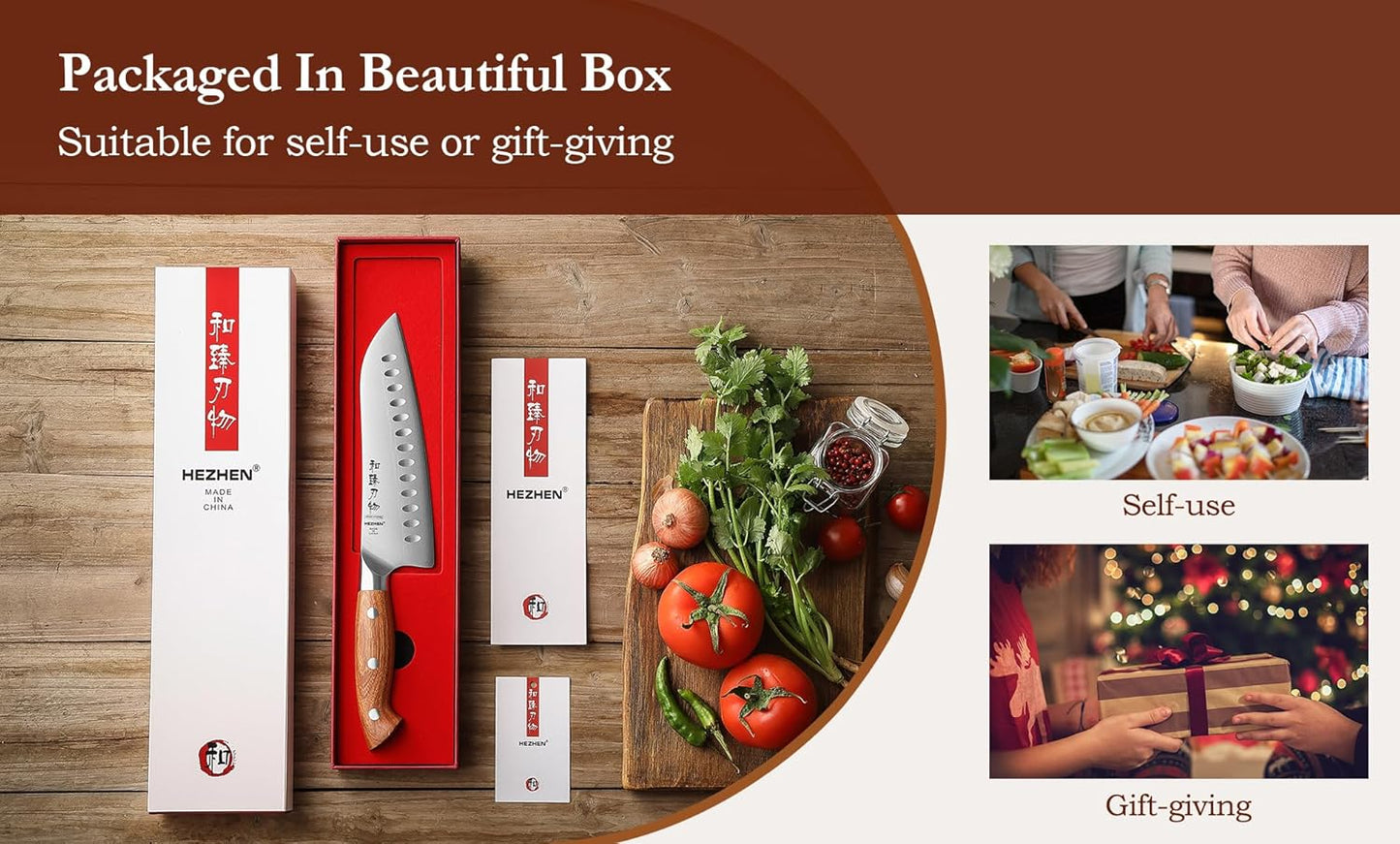Multipurpose Asian Chef Knife - 7.4 inch Nakiri Knife -Din 1.4116 Steel-Razor Sharp & Full Tang Kitchen Knife, for Chopping, Dicing & Slicing with Ergonomic Handle
