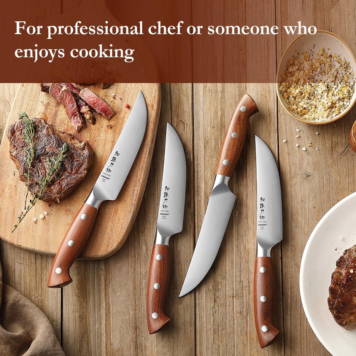 Multipurpose Asian Chef Knife - 7.4 inch Nakiri Knife -Din 1.4116 Steel-Razor Sharp & Full Tang Kitchen Knife, for Chopping, Dicing & Slicing with Ergonomic Handle