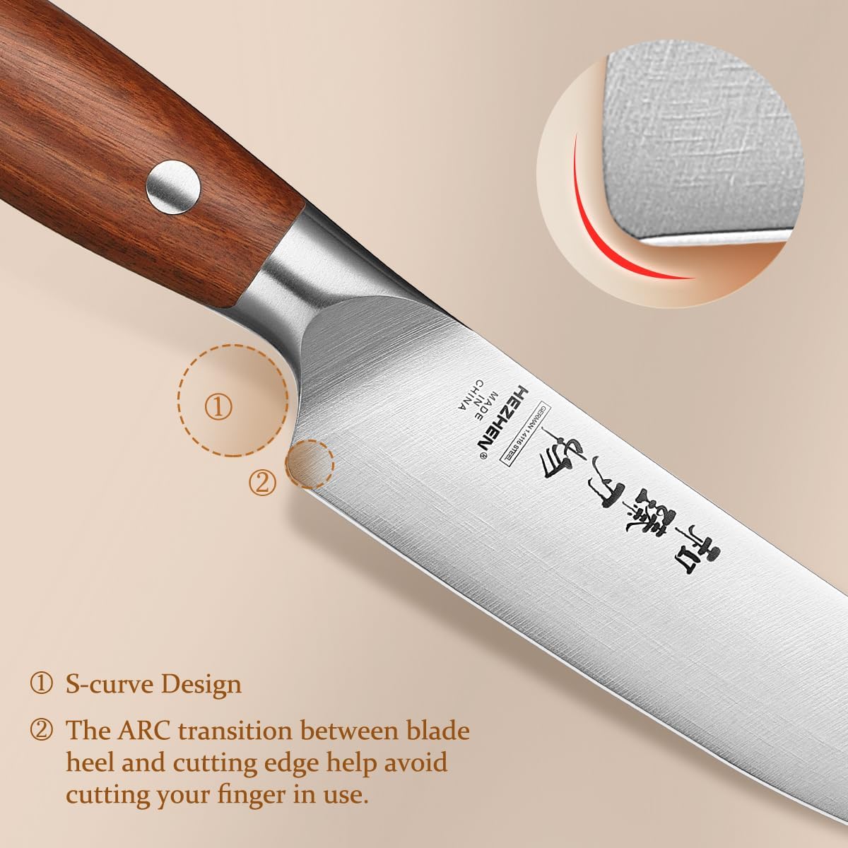 Multipurpose Asian Chef Knife - 7.4 inch Nakiri Knife -Din 1.4116 Steel-Razor Sharp & Full Tang Kitchen Knife, for Chopping, Dicing & Slicing with Ergonomic Handle