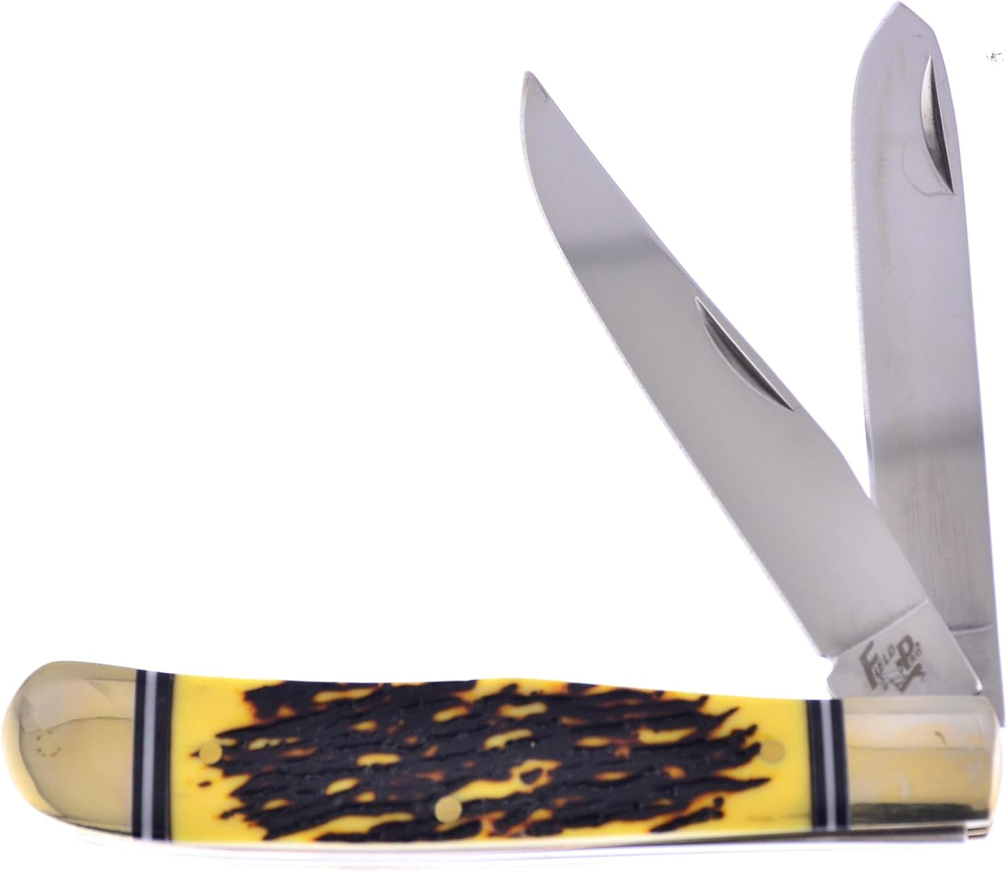 3 Piece Knife Set with a Storage Case 01ST/AG Fixed Blade & Pocket Knives with a Green Composite Handle Stainless Steel Blades Ranging from 4-9 Inches in Length