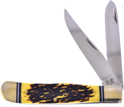 3 Piece Knife Set with a Storage Case 01ST/AG Fixed Blade & Pocket Knives with a Green Composite Handle Stainless Steel Blades Ranging from 4-9 Inches in Length