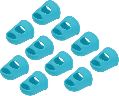 10 Pcs Fingertip Protector Silicone Fingertip Covers | Protect Fingers, Great for Playing Guitar, Sewing, Cutting (Transparent, 25mm, 1-Inch)