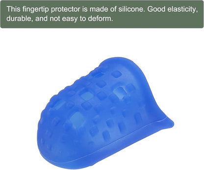 10 Pcs Fingertip Protector Silicone Fingertip Covers | Protect Fingers, Great for Playing Guitar, Sewing, Cutting (Transparent, 25mm, 1-Inch)