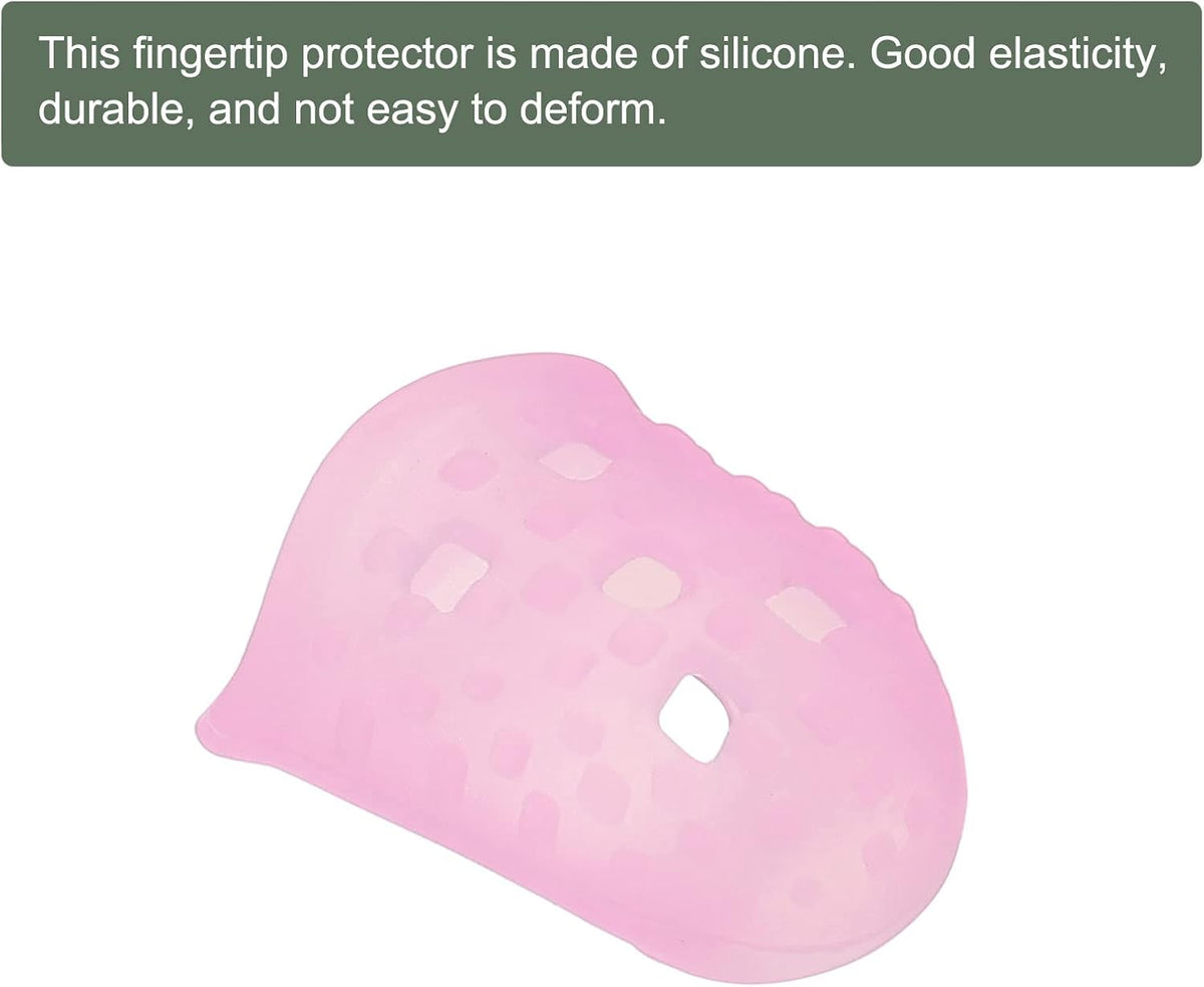 10 Pcs Fingertip Protector Silicone Fingertip Covers | Protect Fingers, Great for Playing Guitar, Sewing, Cutting (Transparent, 25mm, 1-Inch)