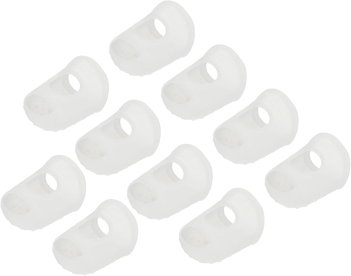 10 Pcs Fingertip Protector Silicone Fingertip Covers | Protect Fingers, Great for Playing Guitar, Sewing, Cutting (Transparent, 25mm, 1-Inch)