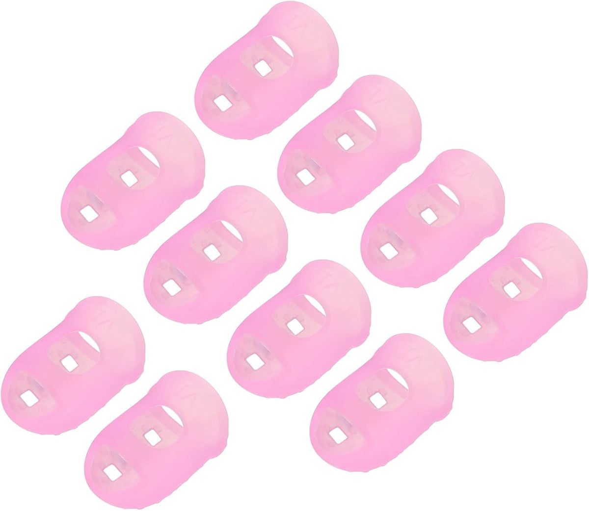 10 Pcs Fingertip Protector Silicone Fingertip Covers | Protect Fingers, Great for Playing Guitar, Sewing, Cutting (Transparent, 25mm, 1-Inch)
