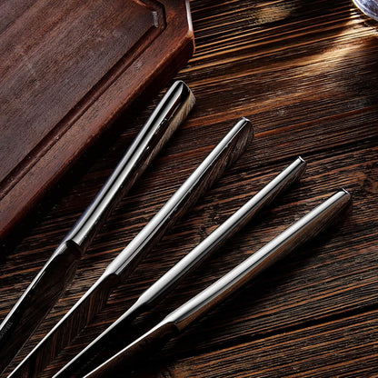 Premium Louis 4-Piece 9.5-Inch Dinner Knife Set (Plain) | Stainless Steel Serrated Dinner Knives; Classic Plain Design; Sturdy Construction; Brilliant Mirror Finish; Dishwasher Safe