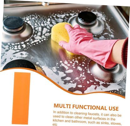Stainless Steel Rust Scrubber Eraser Multi-Purpose Cleaner for Kitchen and Bathroom Limescale Removal Reusable and Lightweight Rubber Abradant Material Safe and Convenient