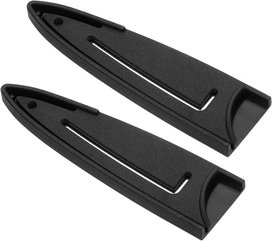 2 Pack PP Safety Knife Cover Sleeves, Blade Edge Guards Protector, Universal Knife Sheath for 3.5" Paring Knife, Black