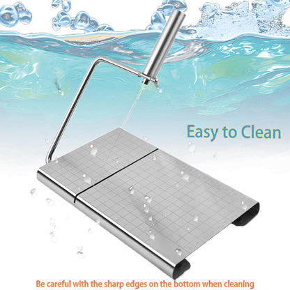 Cheese Slicer with 16 Replacement Wire, Cheese Cutter Board for Cutting Ham