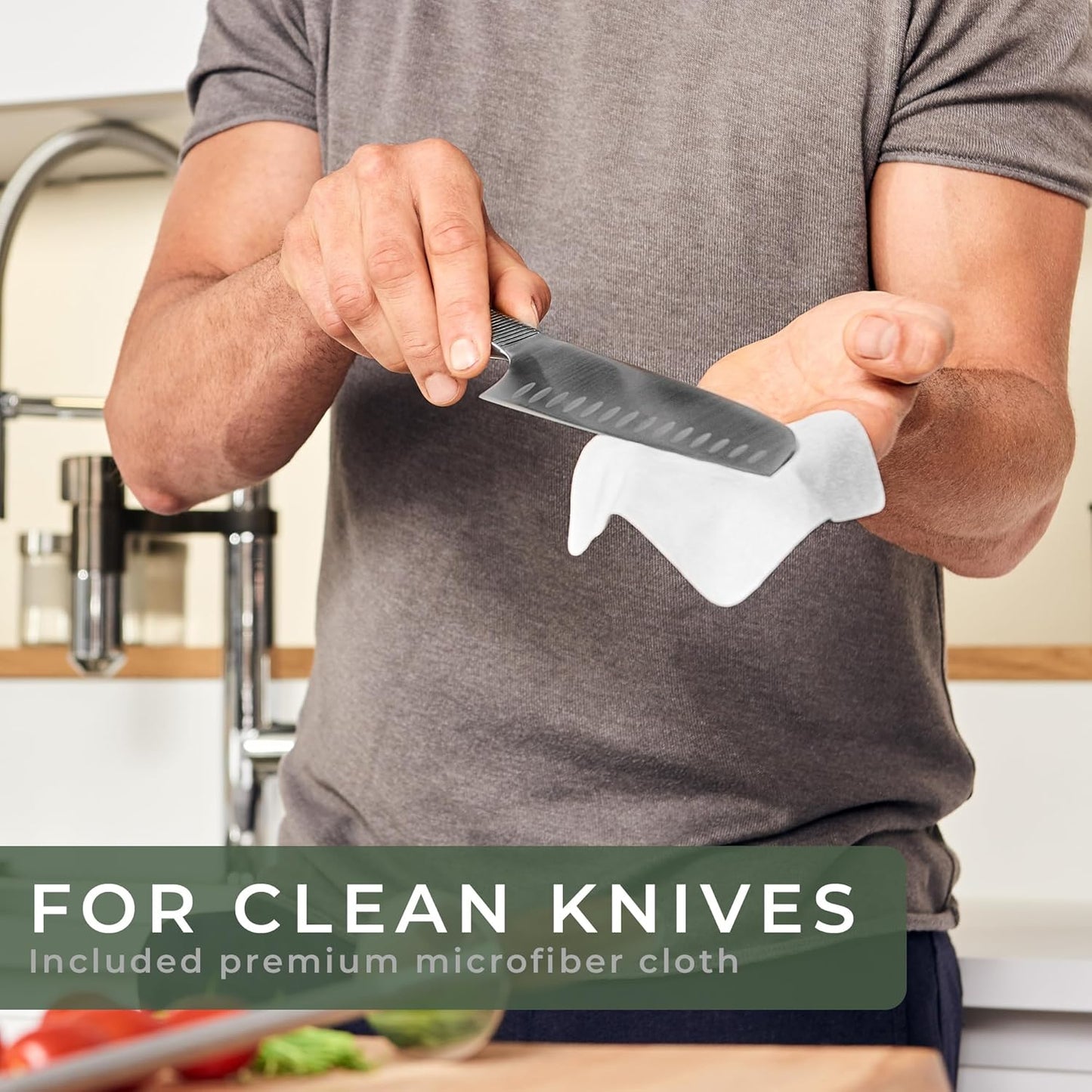 Premium Honing Rod - Honing Steel Made of Hardened Steel with Elegant Wooden Handle - 100% Plastic-Free Sharpening Steel for - Kitchen Knife Sharpener - Knife Sharpeners for Kitchen Knives
