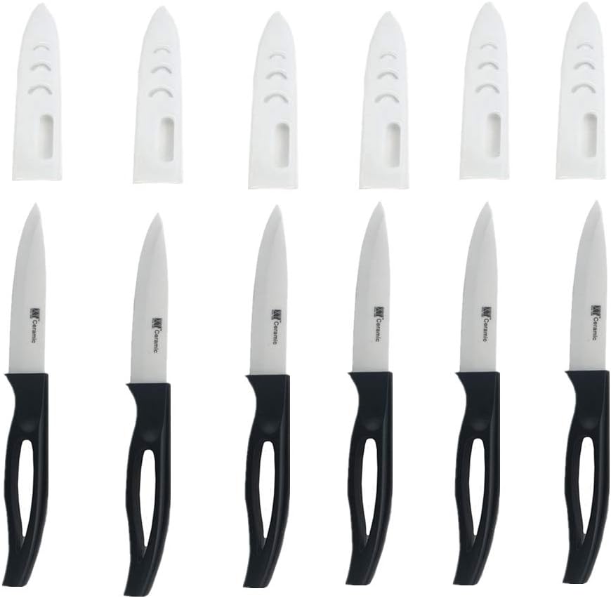 Kitchen Bar Ceramic Steak Knife Super Sharp Knifes 6pcs