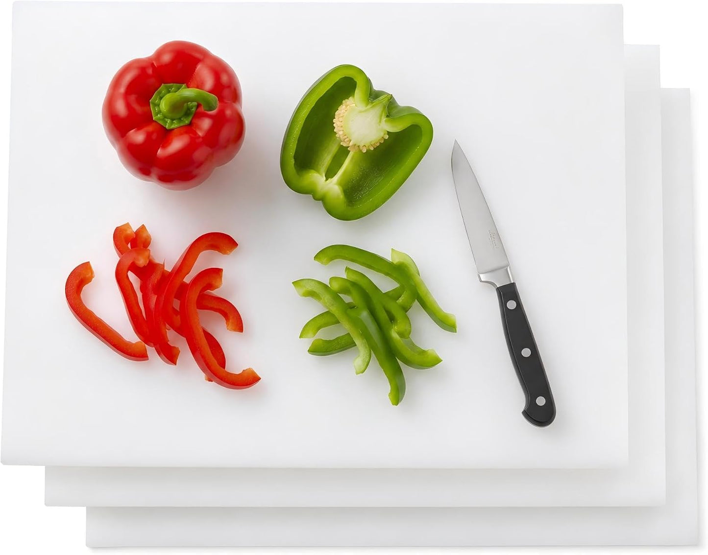 CMI Commercial Grade Cutting Board for Kitchens,Cutting Board Set,Plastic Chopping Board,18 x 12 x 1/2 Inch, Multi-Color 6 of Pack Set,NSF Certified,for Vegetable Meat or Cheese