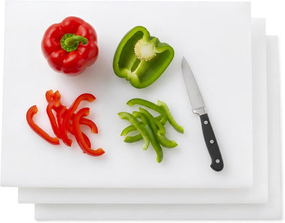 CMI Commercial Grade Cutting Board for Kitchens,Cutting Board Set,Plastic Chopping Board,18 x 12 x 1/2 Inch, Multi-Color 6 of Pack Set,NSF Certified,for Vegetable Meat or Cheese