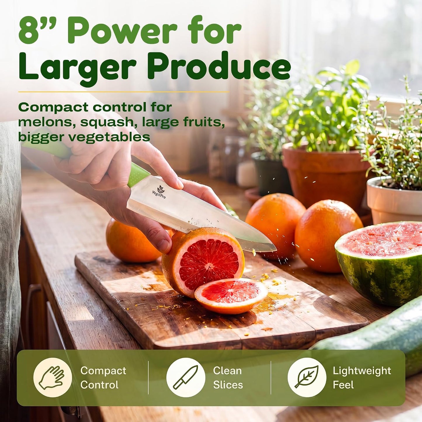 Ceramic Knife Set with Ergonomic Handle, Non-Reactive and Professional Chopping Knife Featuring Sharp, Rust-Proof Blades for Cutting Vegetables & Fruits, Durable Ceramic Kitchen Knives Set 6” & 4”