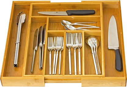 Expandable Cutlery Drawer - made for Utensil Organizer - Flatware Dividers Kitchen Holder