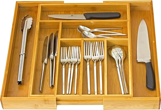 Expandable Cutlery Drawer - made for Utensil Organizer - Flatware Dividers Kitchen Holder