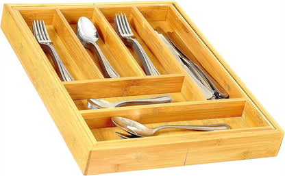 Expandable Cutlery Drawer - made for Utensil Organizer - Flatware Dividers Kitchen Holder