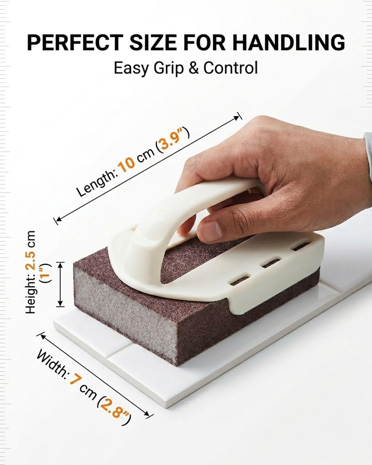 Magic Emery Cleaning Sponge, Nanotechnology Sponge Scratch Eraser, Nano Carborundum Decontamination Cleaning Brush, Clean Brush Rust Eraser for Cleaning Pots and Pans (3pcs)