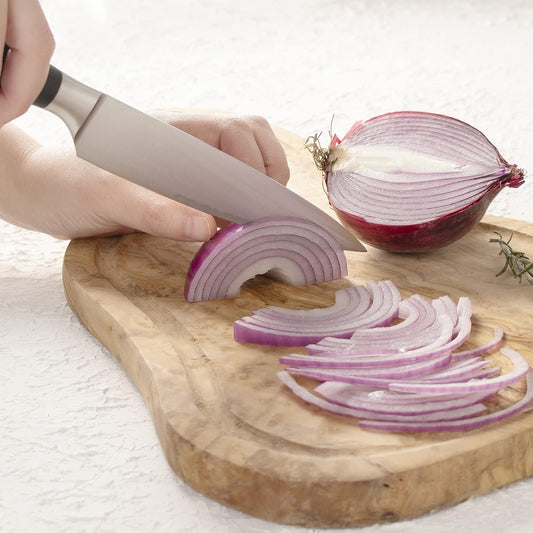 Grand Maître Forged 6" Chef's Knife - Sharp Wood Handle Blade | Premium Swiss-made kitchen tool featuring full-tang ice-tempered construction for maximum edge retention and durability