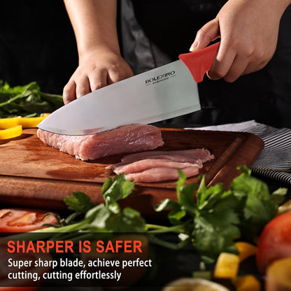 Chef Knife Set, 8 Inch Professional Kitchen Knife | High-Carbon Steel, Ultra-Sharp Blade, Comfortable Grip, Versatile for Meat/Veg, For Home & Pro Chefs.