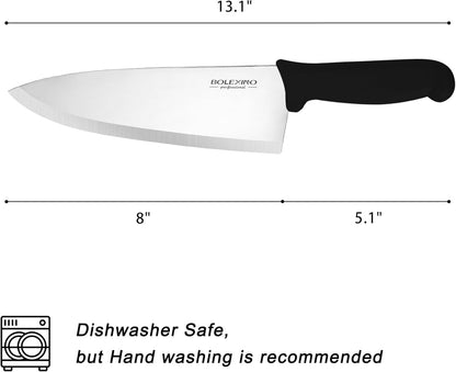Chef Knife Set, 8 Inch Professional Kitchen Knife | High-Carbon Steel, Ultra-Sharp Blade, Comfortable Grip, Versatile for Meat/Veg, For Home & Pro Chefs.
