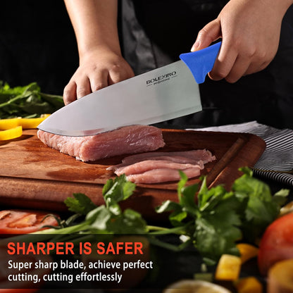 Chef Knife Set, 8 Inch Professional Kitchen Knife | High-Carbon Steel, Ultra-Sharp Blade, Comfortable Grip, Versatile for Meat/Veg, For Home & Pro Chefs.