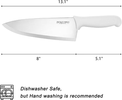 Chef Knife Set, 8 Inch Professional Kitchen Knife | High-Carbon Steel, Ultra-Sharp Blade, Comfortable Grip, Versatile for Meat/Veg, For Home & Pro Chefs.