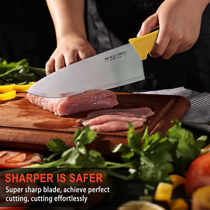 Chef Knife Set, 8 Inch Professional Kitchen Knife | High-Carbon Steel, Ultra-Sharp Blade, Comfortable Grip, Versatile for Meat/Veg, For Home & Pro Chefs.