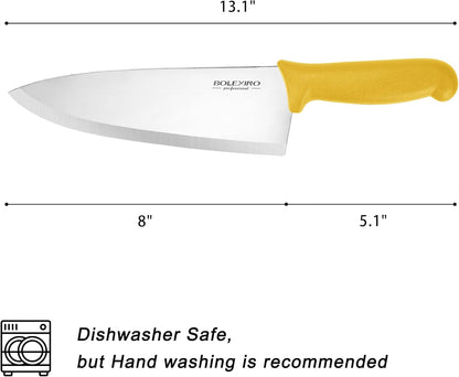 Chef Knife Set, 8 Inch Professional Kitchen Knife | High-Carbon Steel, Ultra-Sharp Blade, Comfortable Grip, Versatile for Meat/Veg, For Home & Pro Chefs.