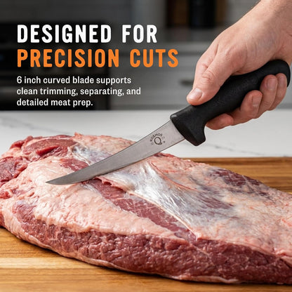 Kosmos Q Boning Knife, Hand Crafted, 6 In