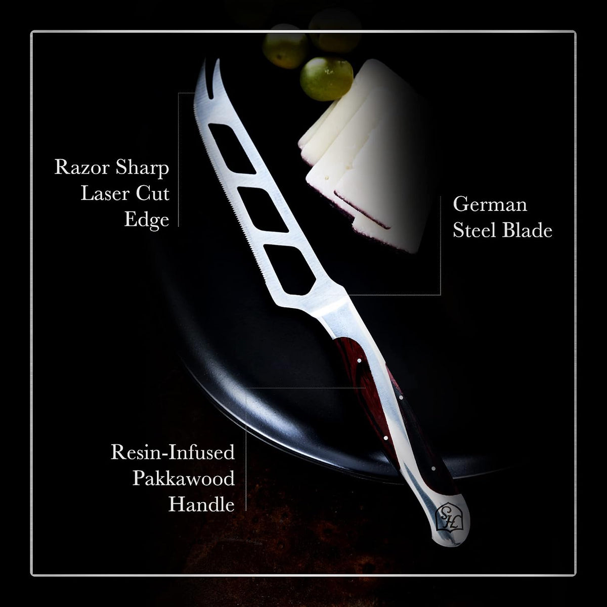 5" Cheese and Tomato Knife | Durable Pakkawood Handle | Perfect for Cutting, Slicing, and Serving
